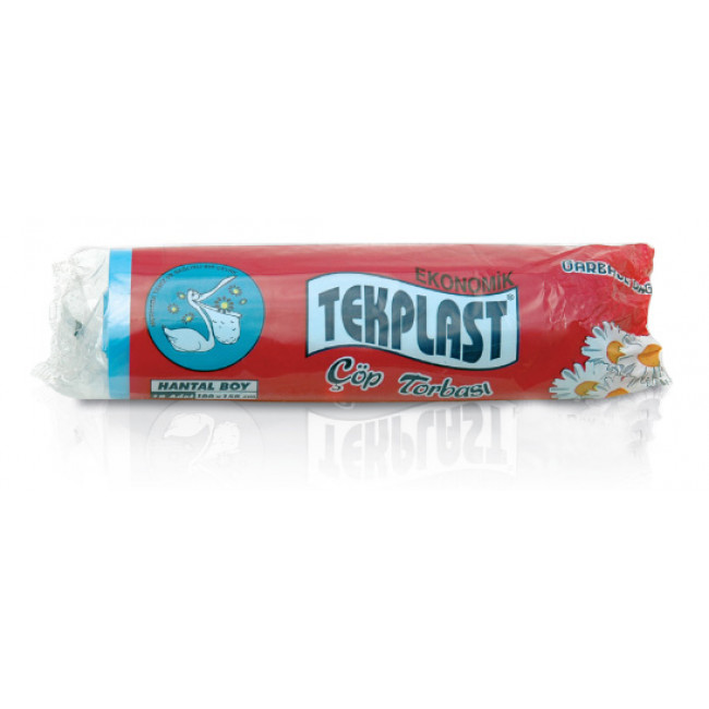 Tekplast Çöp Torbası 100x150cm Kalın Hantal 10lu Tekplast Çöp Torbası 100x150cm Kalın Hantal 10lu