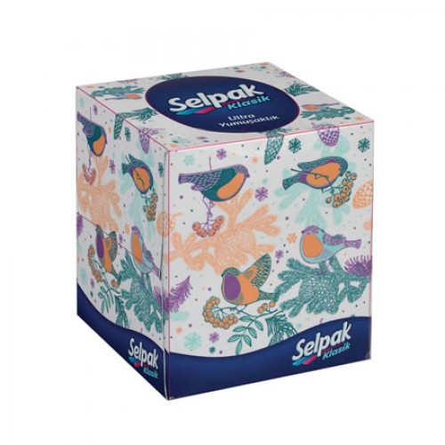 Selpak Butik Kutu Mendil 21x22cm 48li