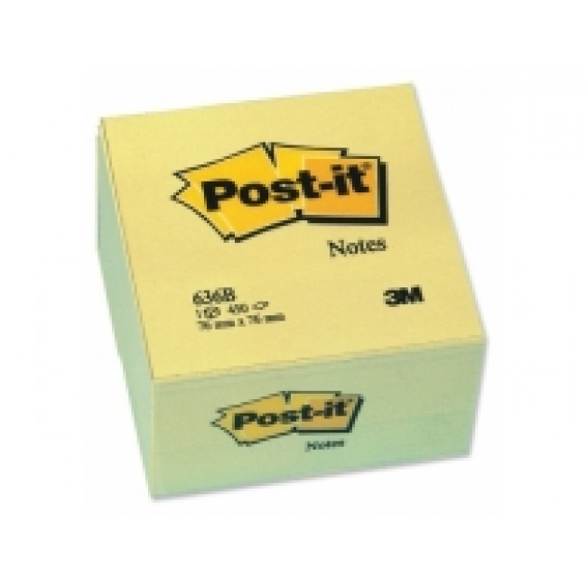 Post-it 636B Yapışkanlı Not Kağıdı Sarı 76X76mm 450 Yaprak Post-it 636B Yapışkanlı Not Kağıdı Sarı 76X76mm 450 Yaprak