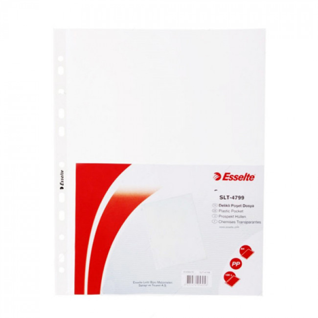 Esselte 4799 A4 Poşet Dosya Delikli 100lü Esselte 4799 A4 Poşet Dosya Delikli 100lü