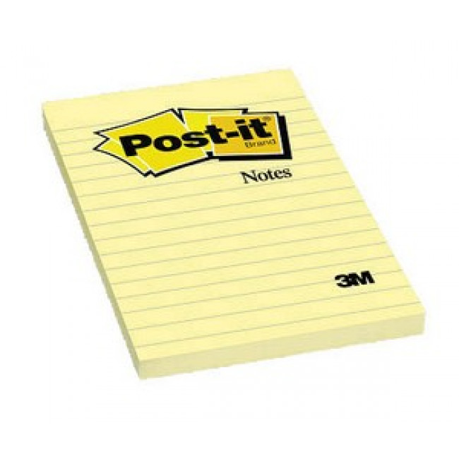 Post-it 660 Yapışkanlı Not Kağıdı Sarı Çizgili 102X152mm 100 Yaprak Post-it 660 Yapışkanlı Not Kağıdı Sarı Çizgili 102X152mm 100 Yaprak
