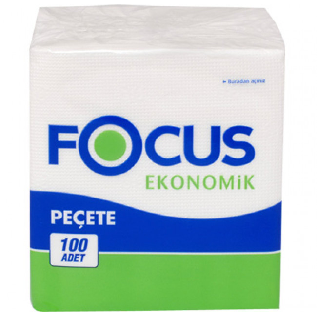 Focus Ekonomik Peçete 24x26cm 100lü Focus Ekonomik Peçete 24x26cm 100lü