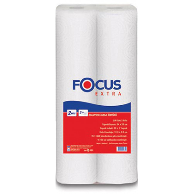 Focus Extra Muayene Masa Örtüsü 12li Koli Focus Extra Muayene Masa Örtüsü 12li Koli