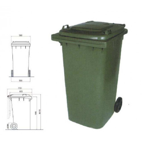 Plastik Çöp Konteyneri 240lt
