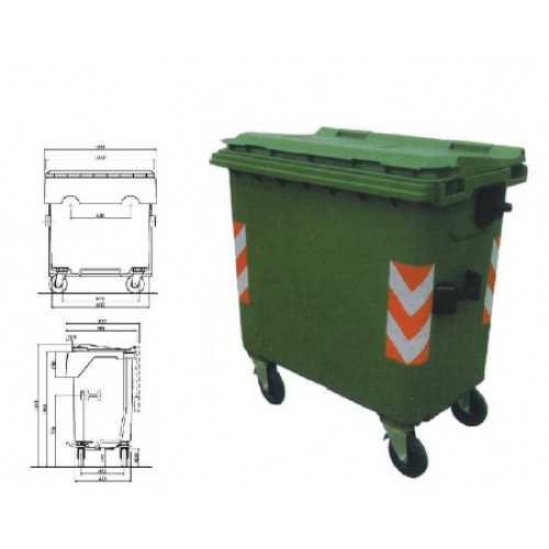Plastik Çöp Konteyneri 770lt