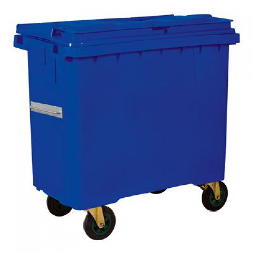 Plastik Çöp Konteyneri 770lt Mavi