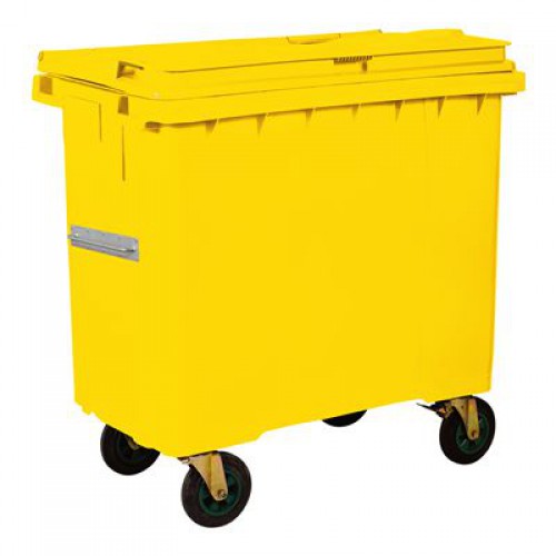 Plastik Çöp Konteyneri 770lt Sarı