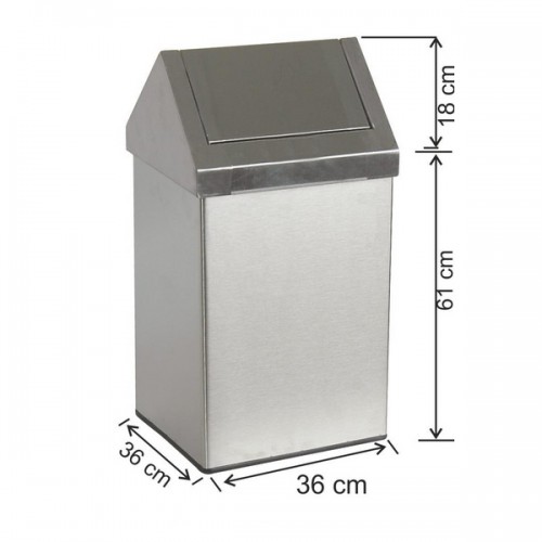 Çatı Kapaklı Metal Çöp Kovası No:5 79LT